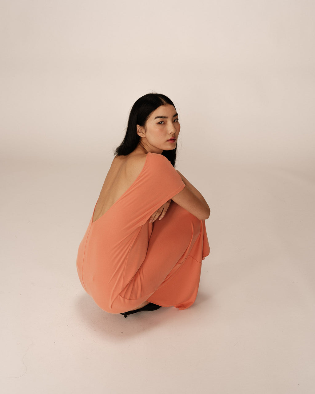 Peace Midi Dress - Peach
