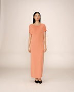 Peace Midi Dress - Peach
