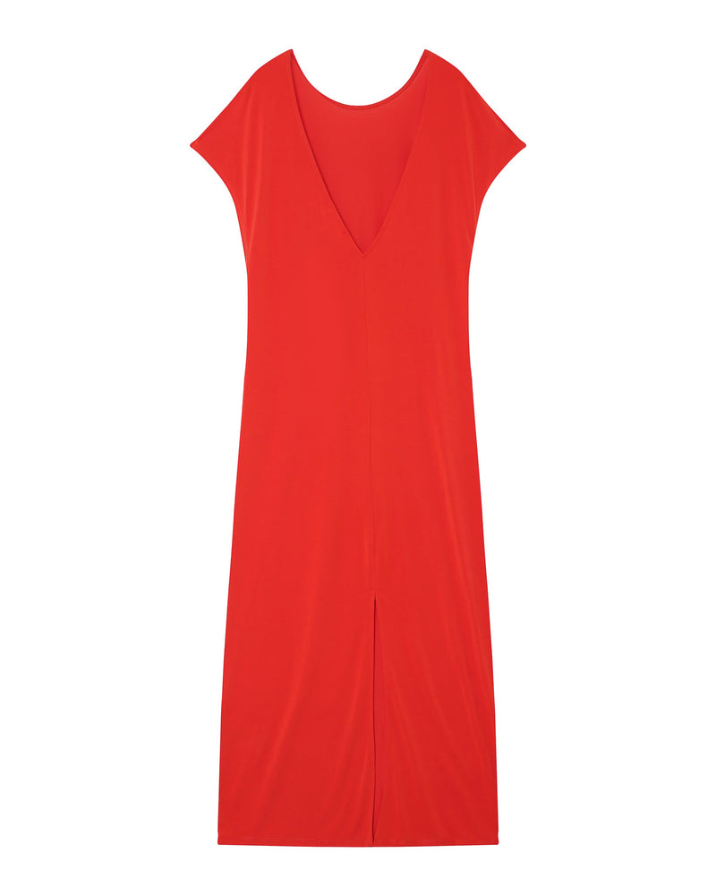 Vestido midi Paz - Rojo