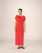 Vestido Midi Peace - Rojo