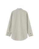 Peggy Ecru Striped Overshirt