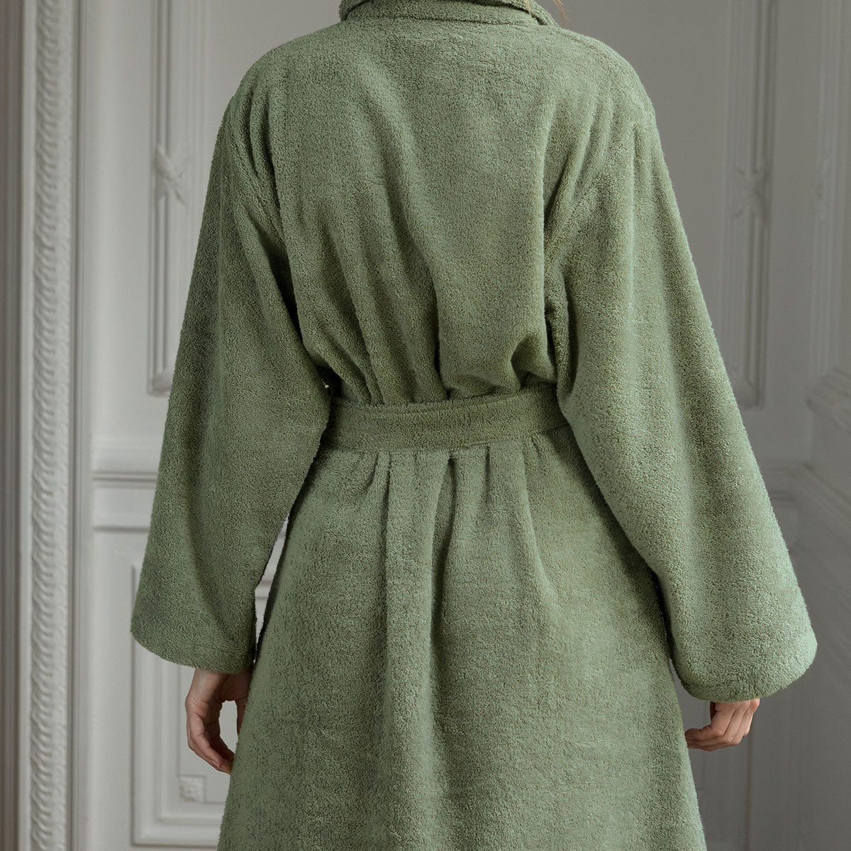 Éponge Unie - Peignoir - Vert Kaki