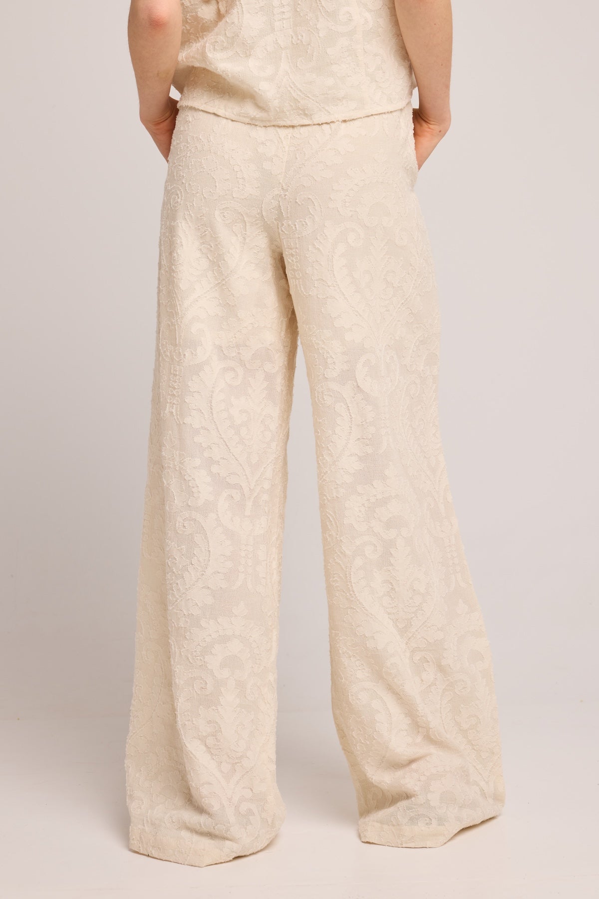 Pellame Trousers - Cream