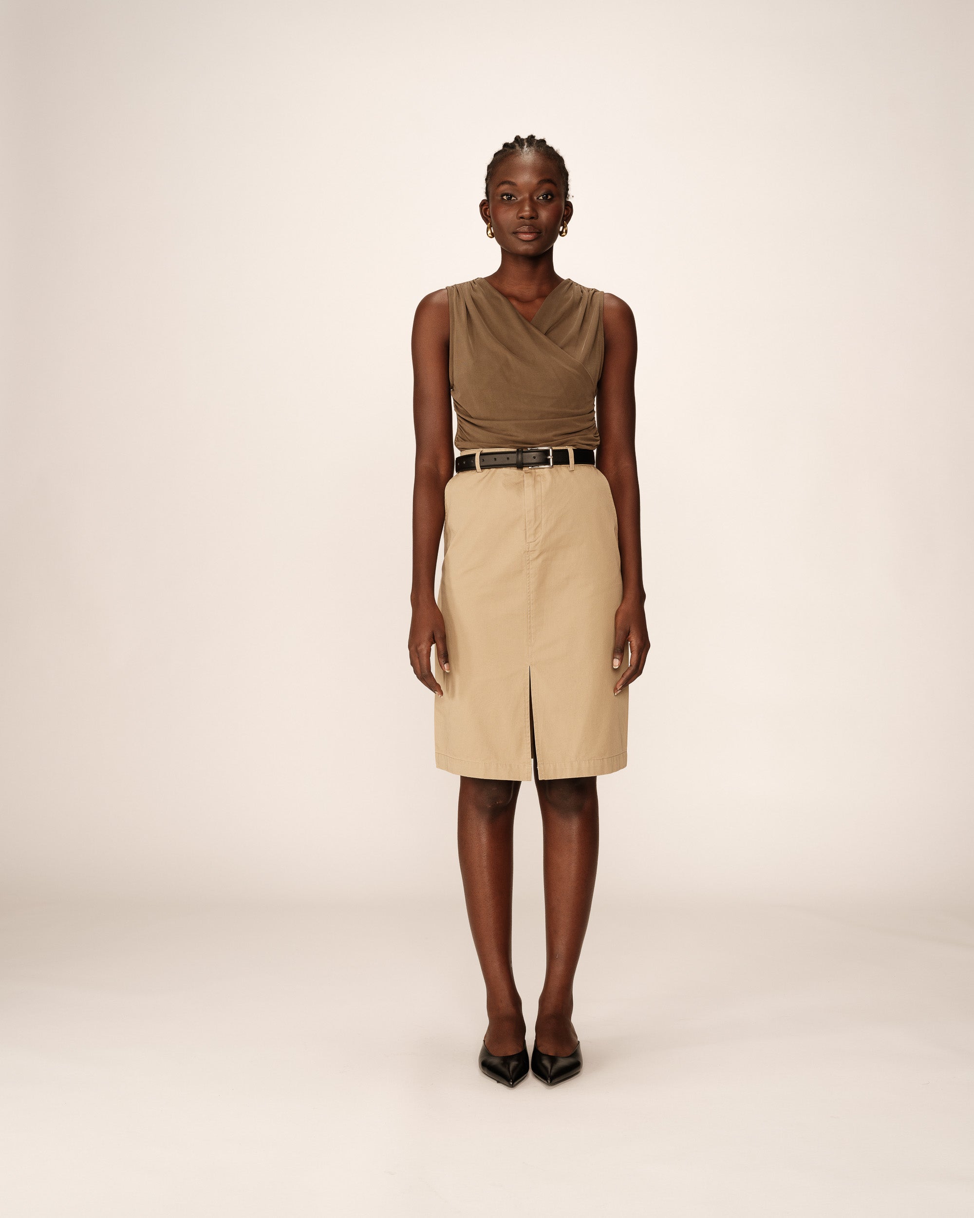 Pencil Skirt - Beige