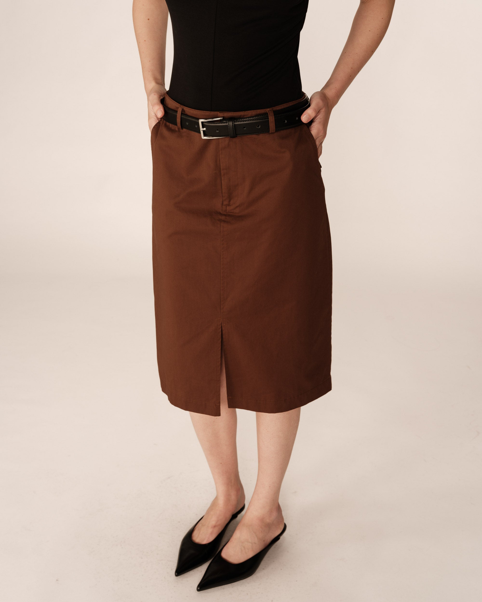 Pencil Skirt - Chocolate