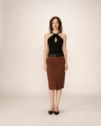 Pencil Skirt - Chocolate
