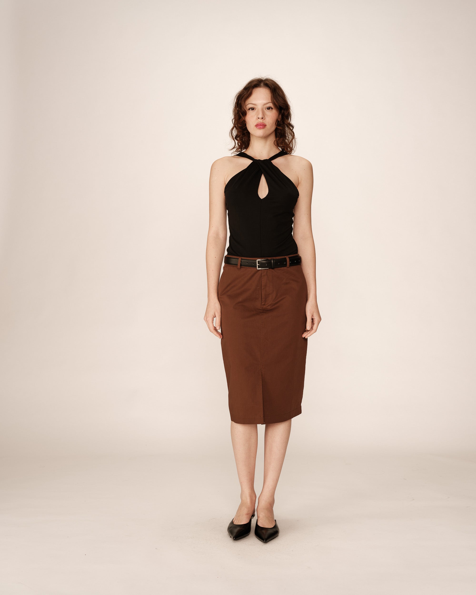 Pencil Skirt - Chocolate