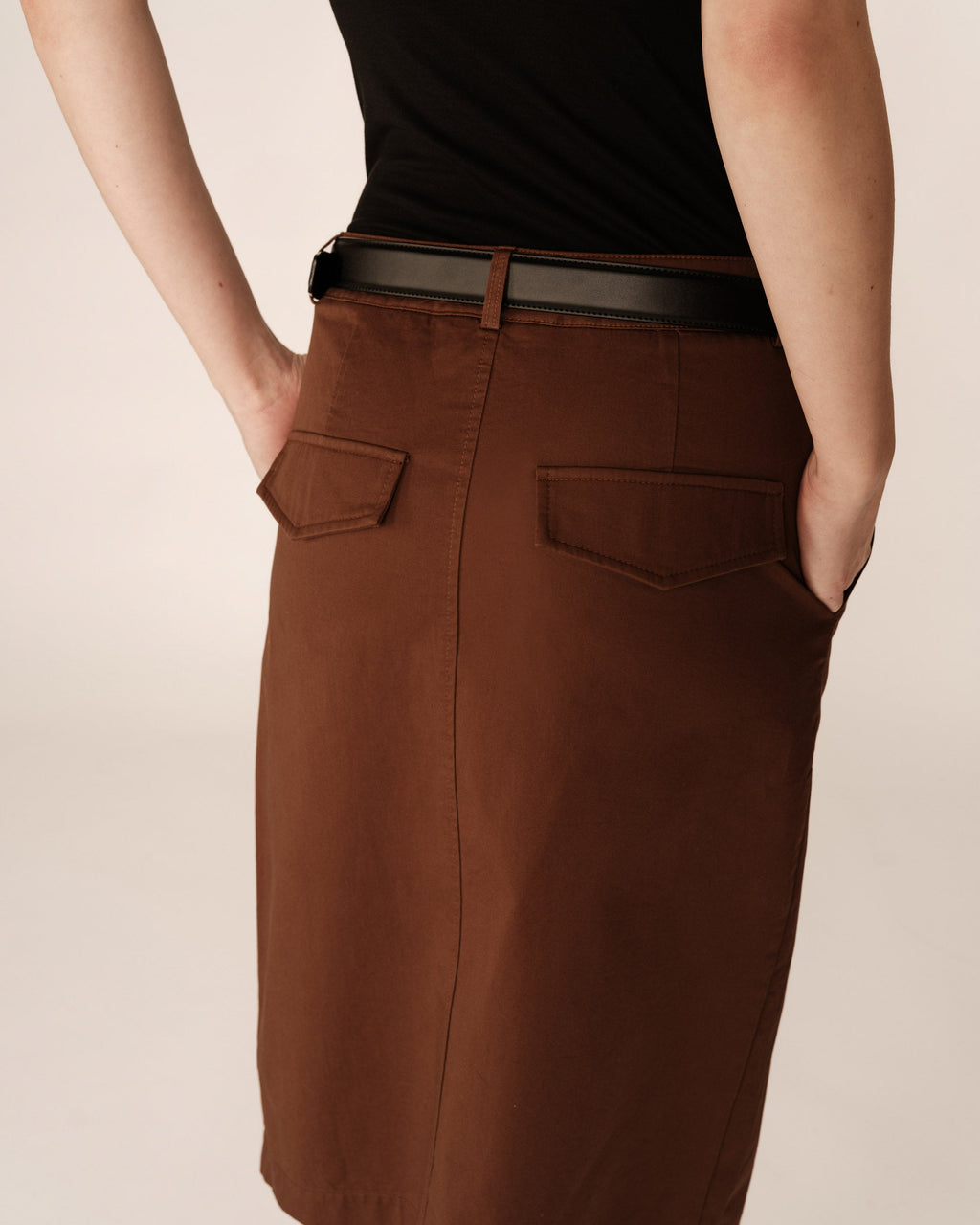 Pencil Skirt - Chocolate