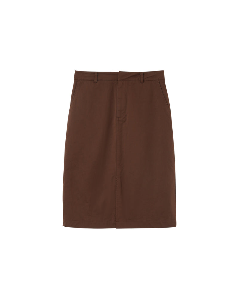 Chocolate Pencil Midi Skirt
