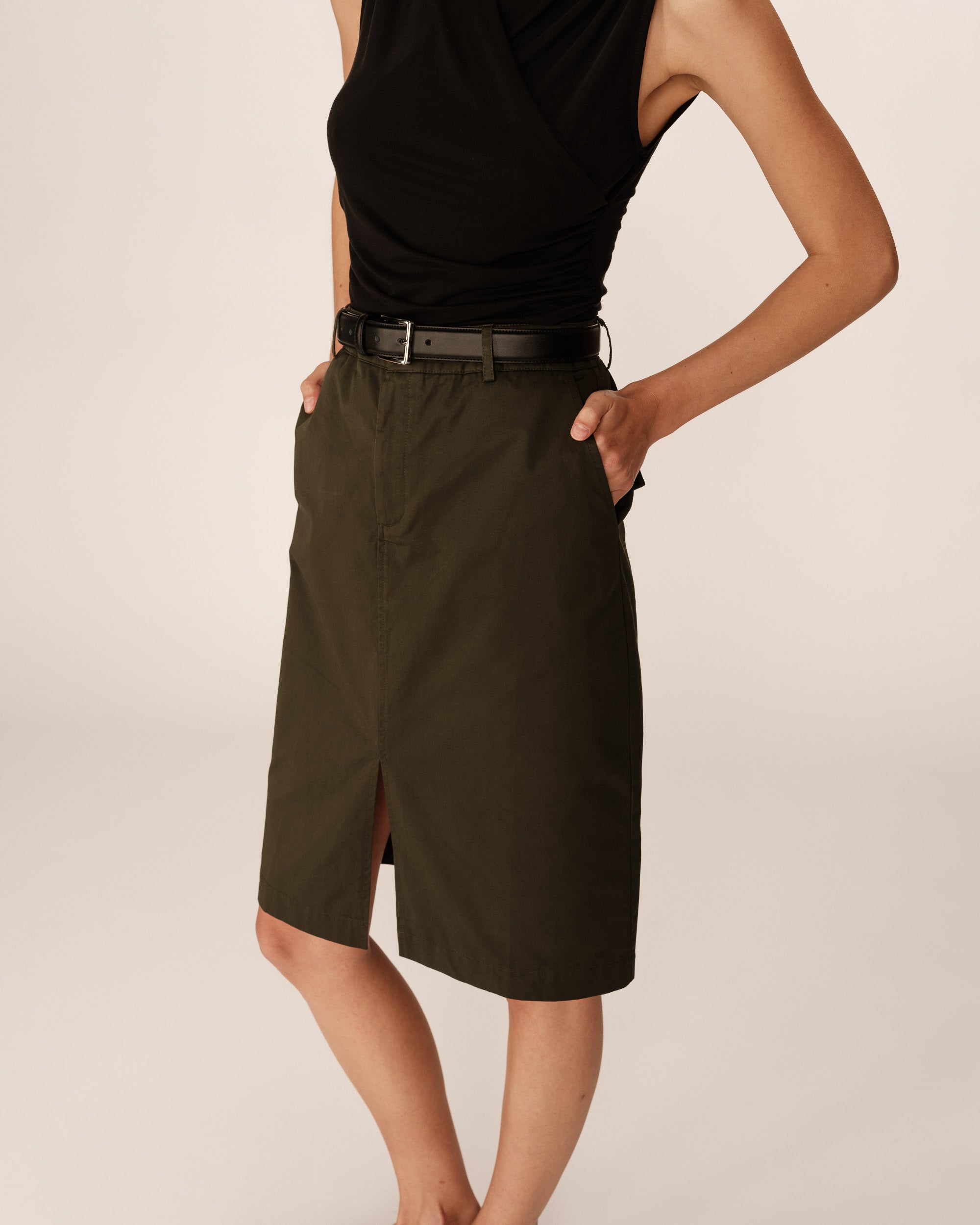 Pencil Skirt - Khaki
