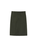 Midi Pencil Skirt Khaki Pencil