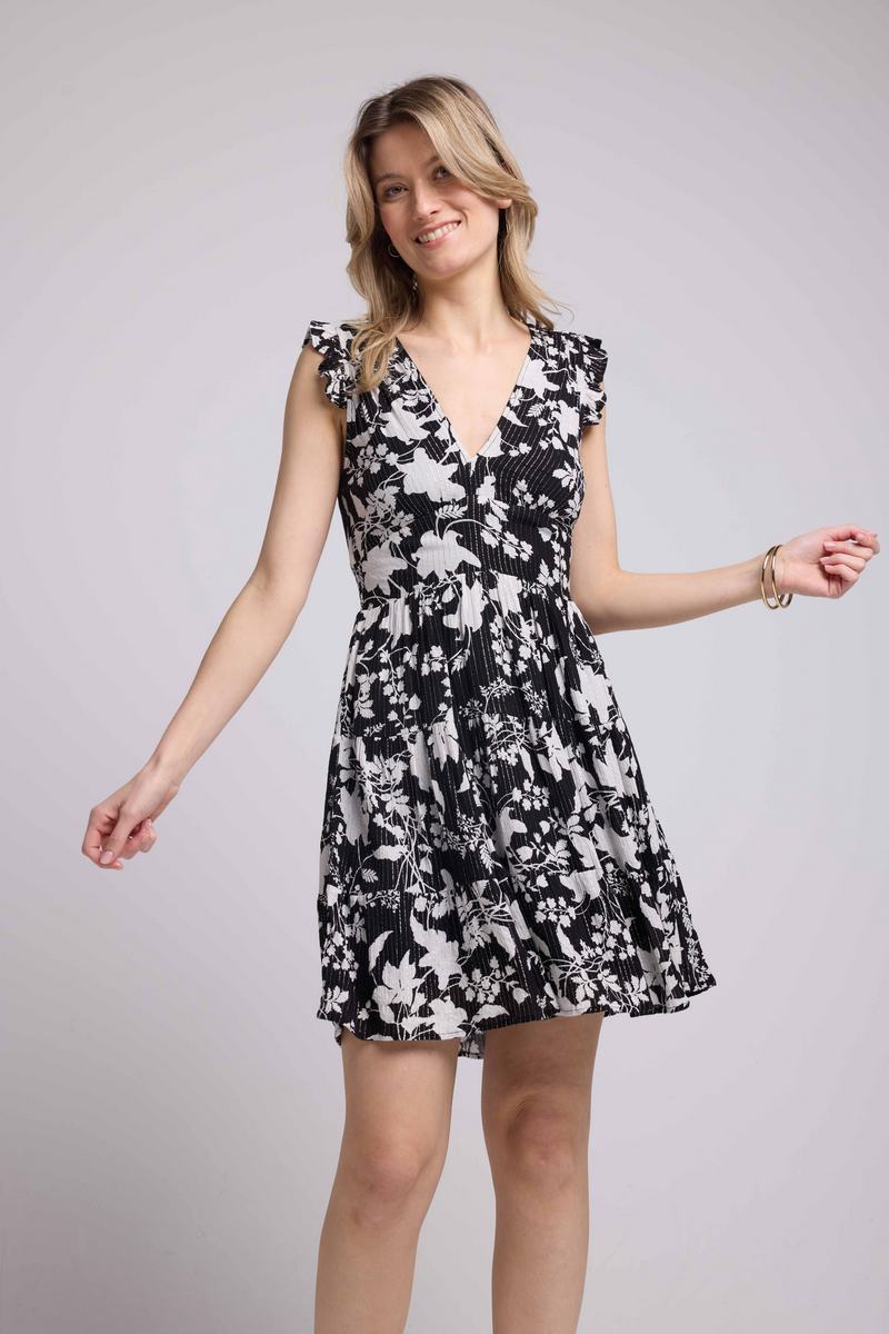 Robe Courte Sans Manche - Noir