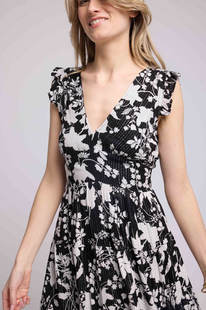Robe Courte Sans Manche - Noir