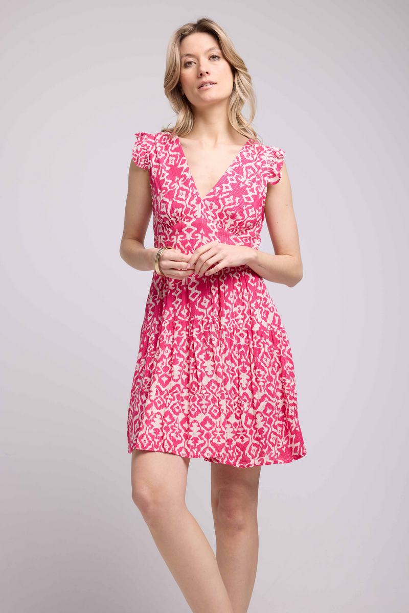 Vestido corto sin mangas - Rosa