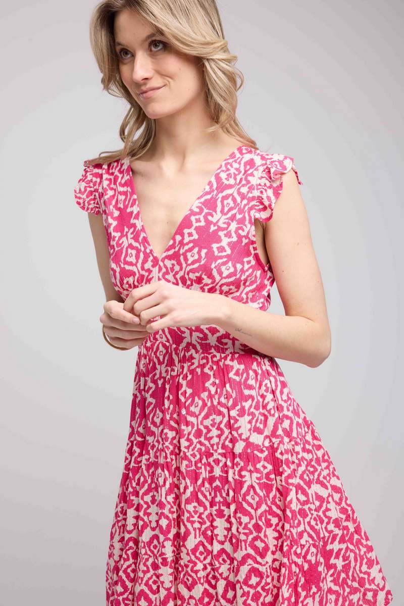 Vestido corto sin mangas - Rosa