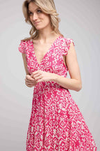 Vestido corto sin mangas - Rosa