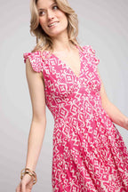 Vestido corto sin mangas - Rosa