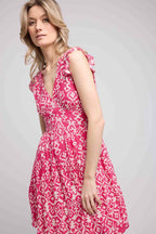 Vestido corto sin mangas - Rosa