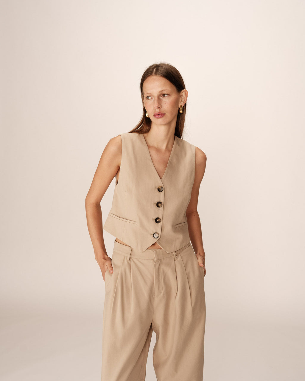 Penn Waistcoat - Beige