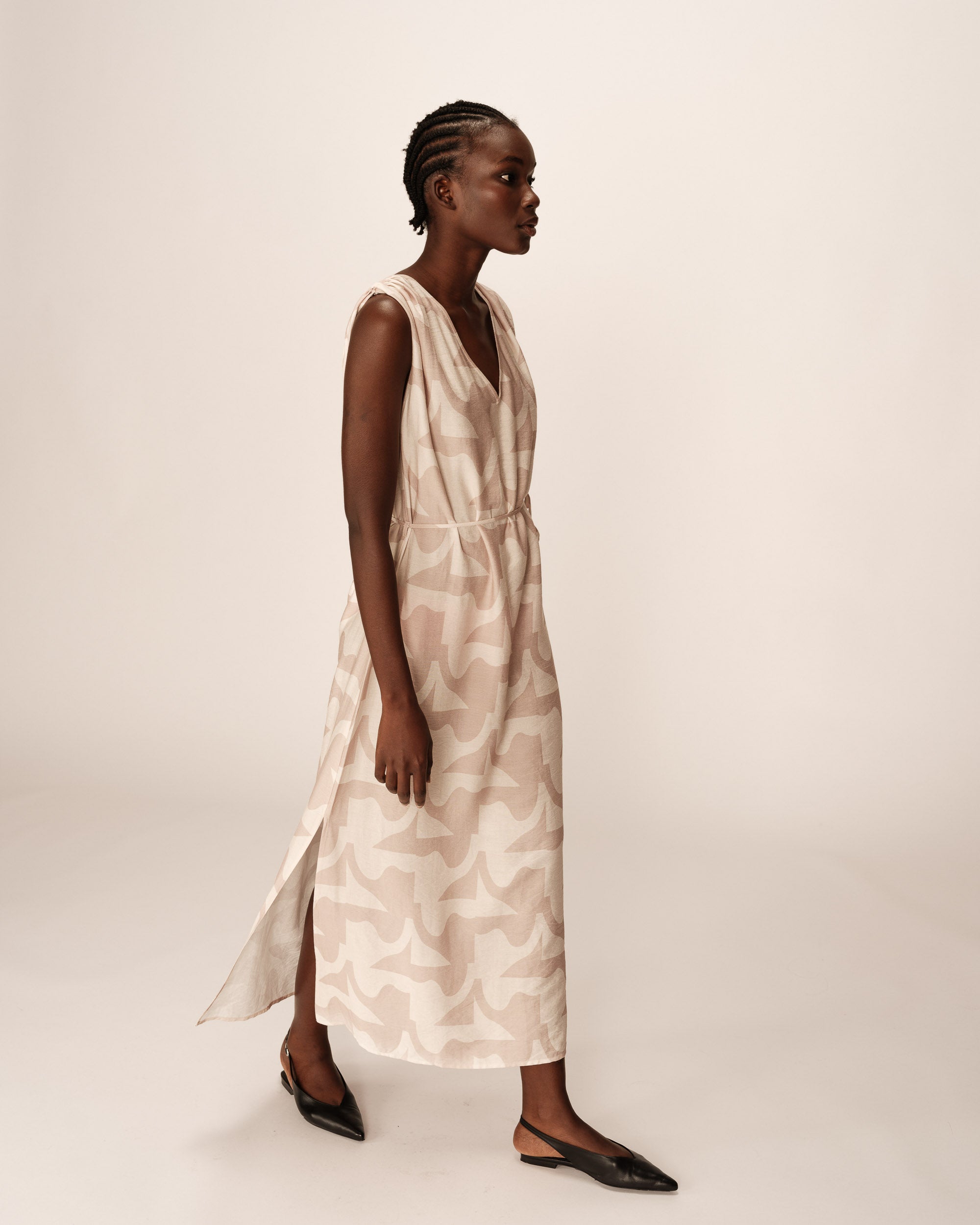 Pensee Long Dress - Beige