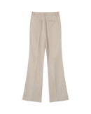 Beige Flare Suit Trousers People