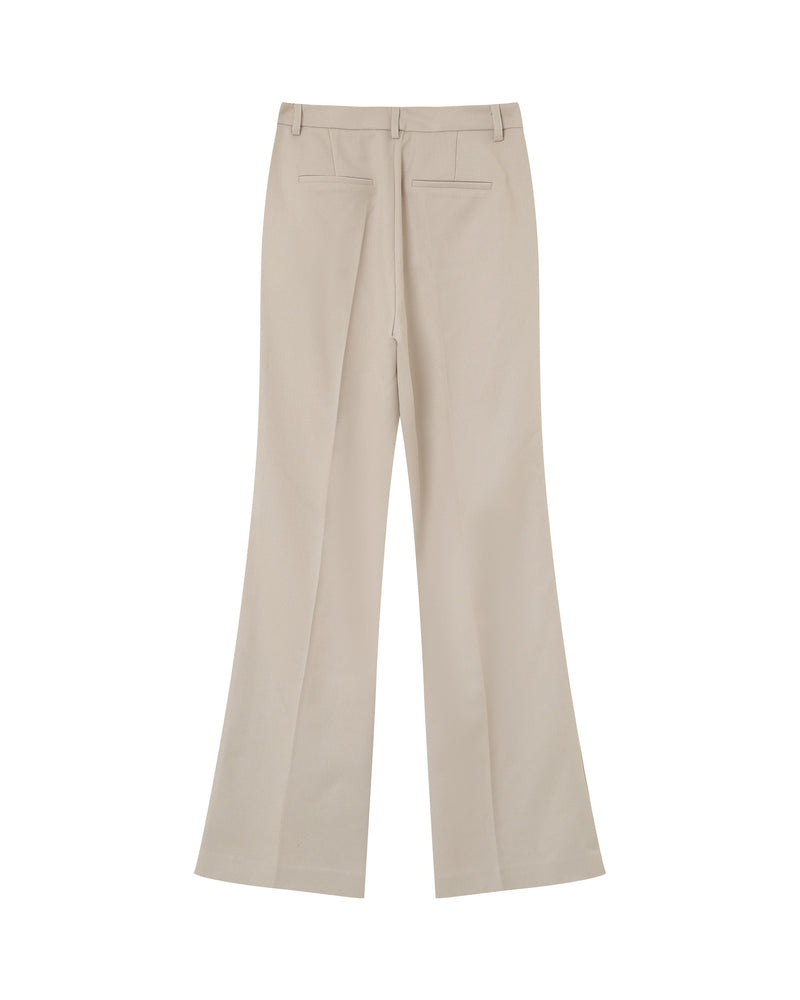 Beige Flare Suit Trousers People