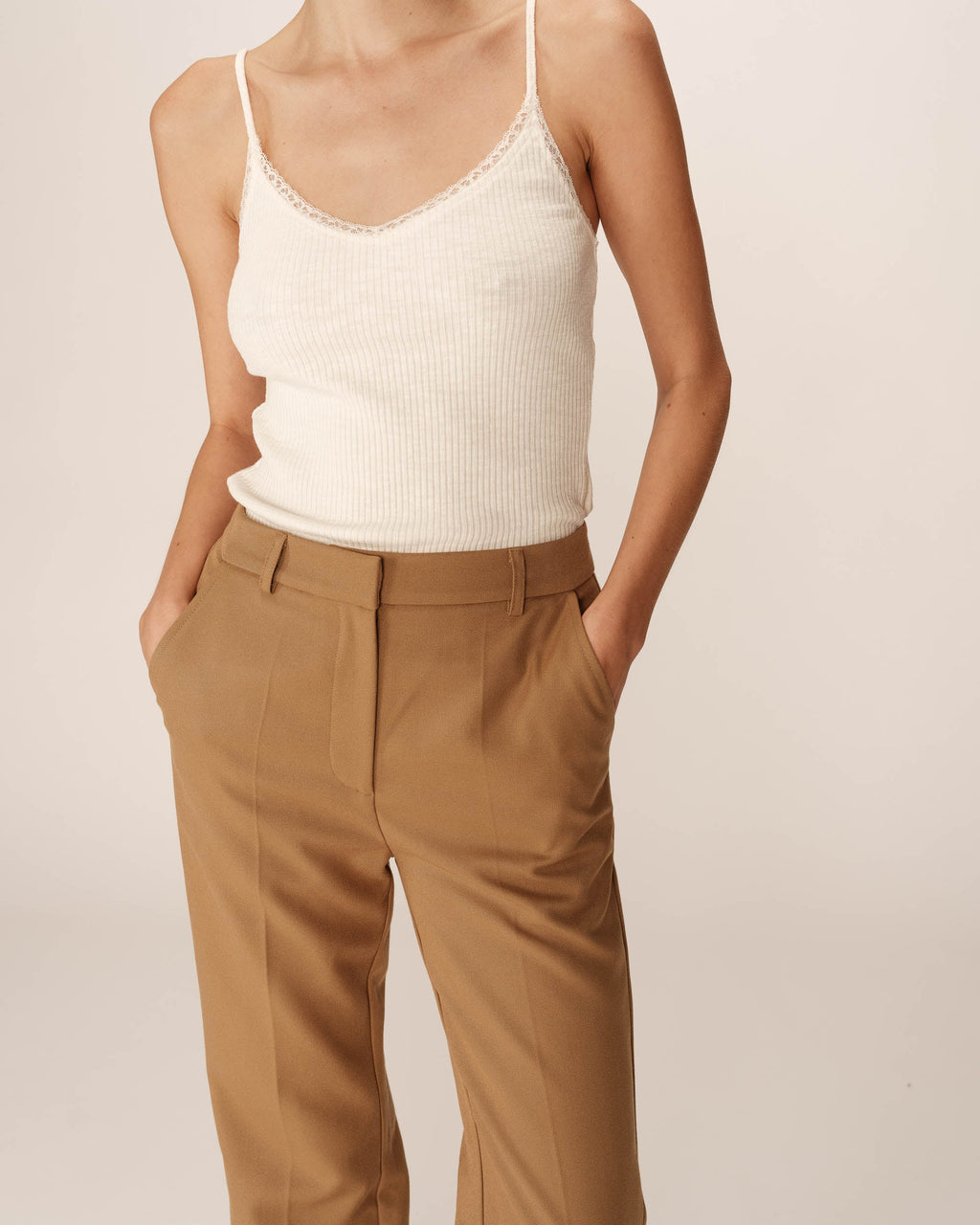People Trousers - Taupe