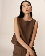 Pepino Short Wide Khaki Top