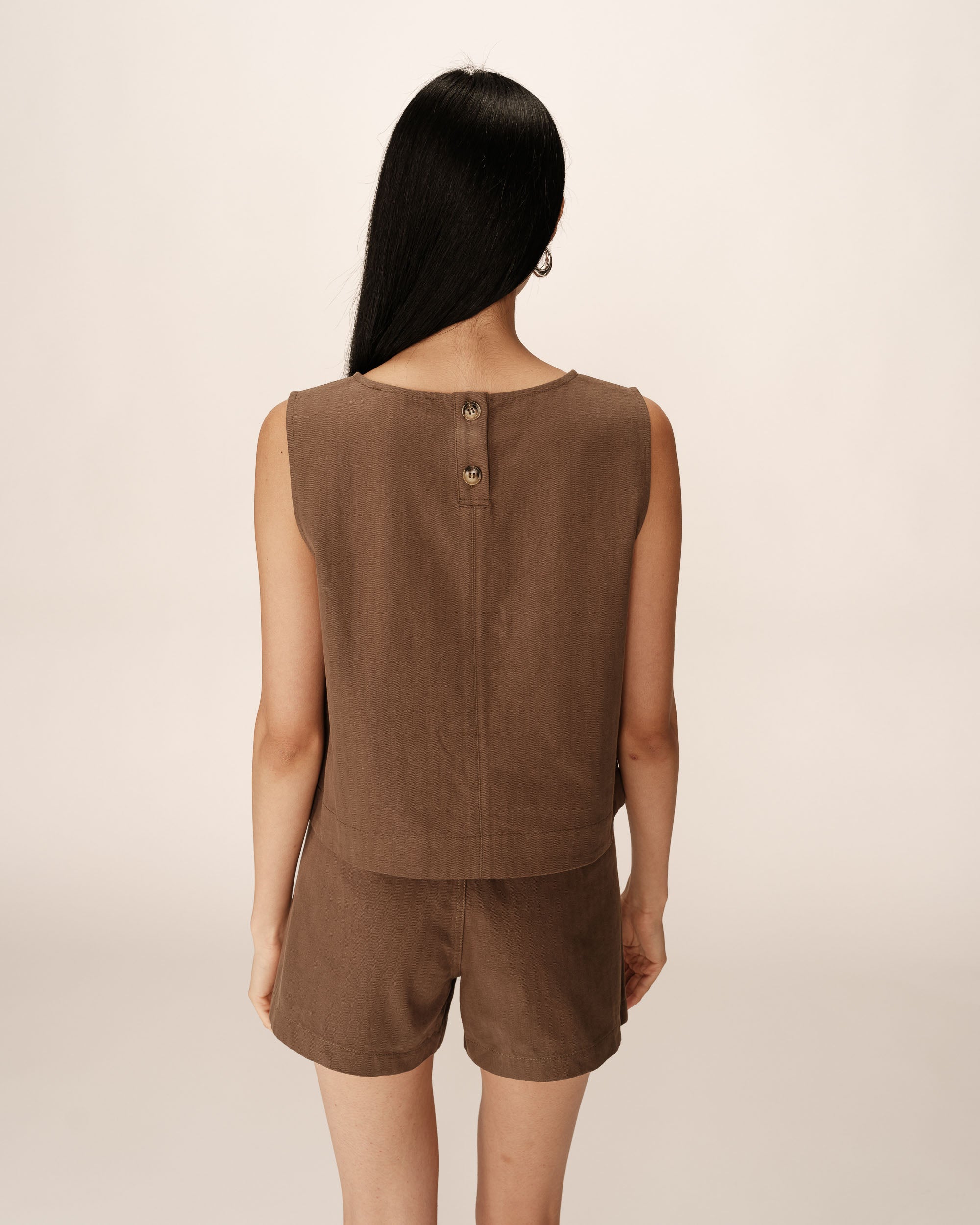 Pepino Short Wide Khaki Top