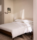 Set De 2 Taies D'Oreillers - 100% Percale De Coton Bourdon - 11 Coloris