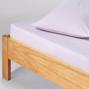 Drap Housse En Percale De Coton Lavé 300 Fils - Lilas