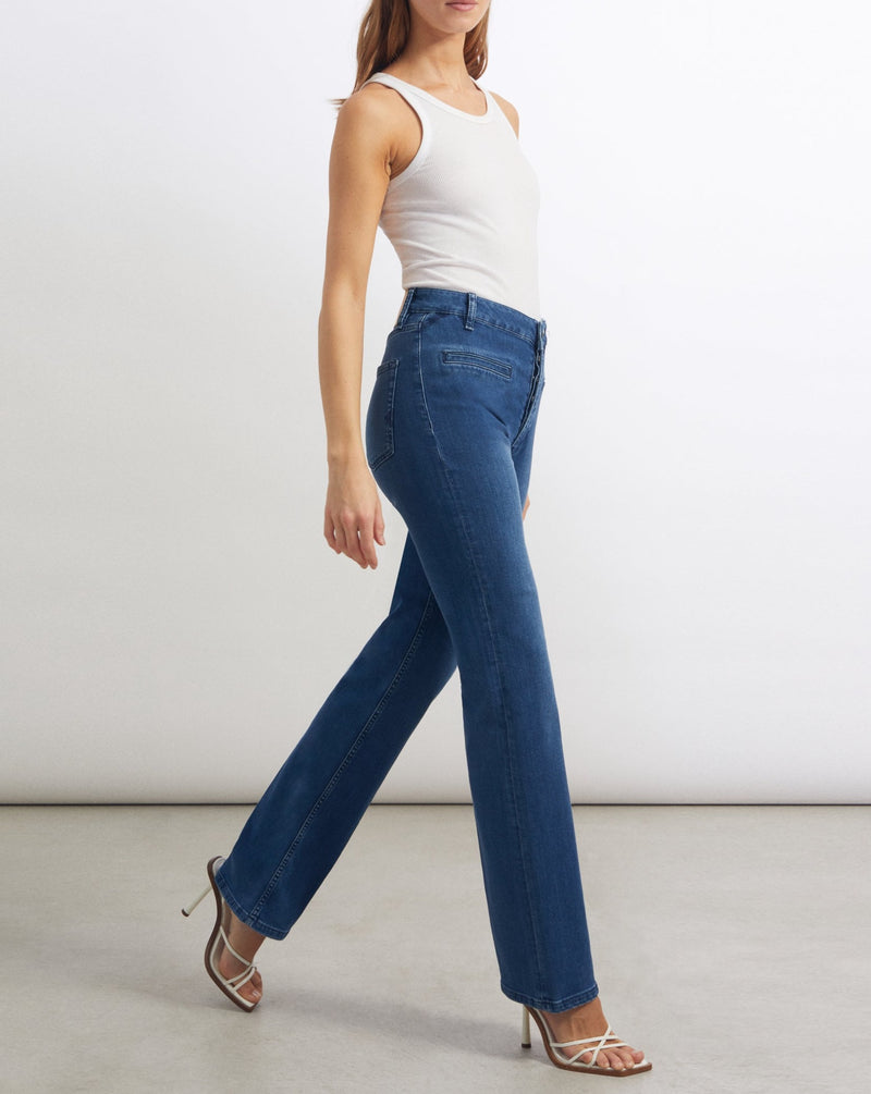 Reiko - Percy Flare Jeans - Denim V-240 - Mujer