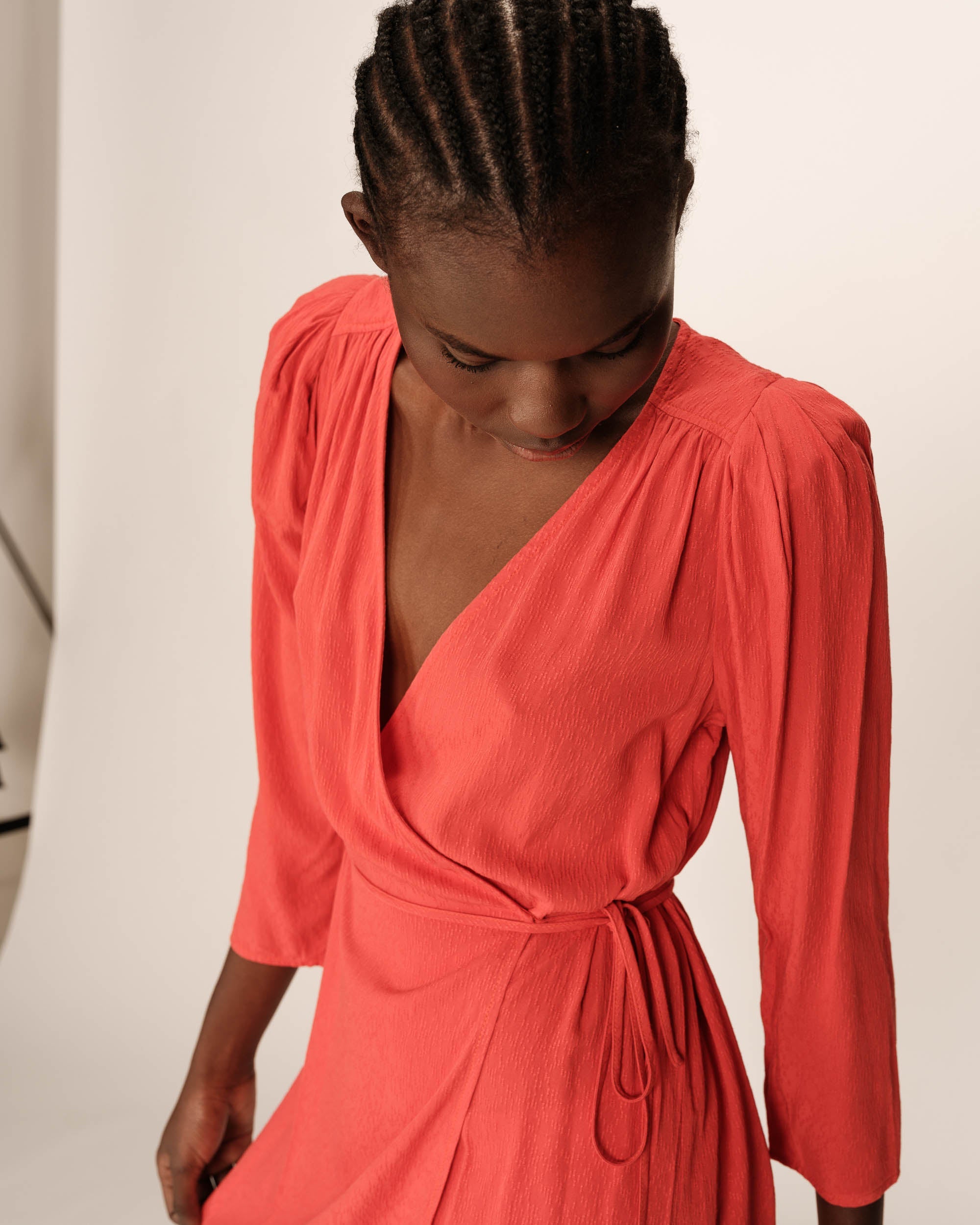 Percy Short Dress - Terracotta