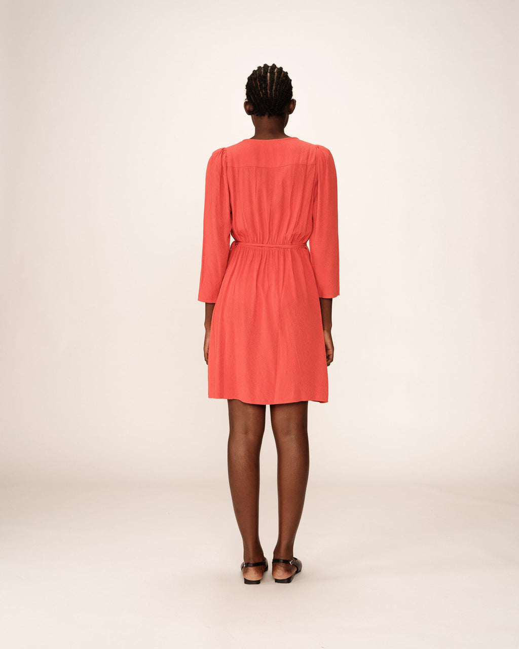 Percy Short Dress - Terracotta