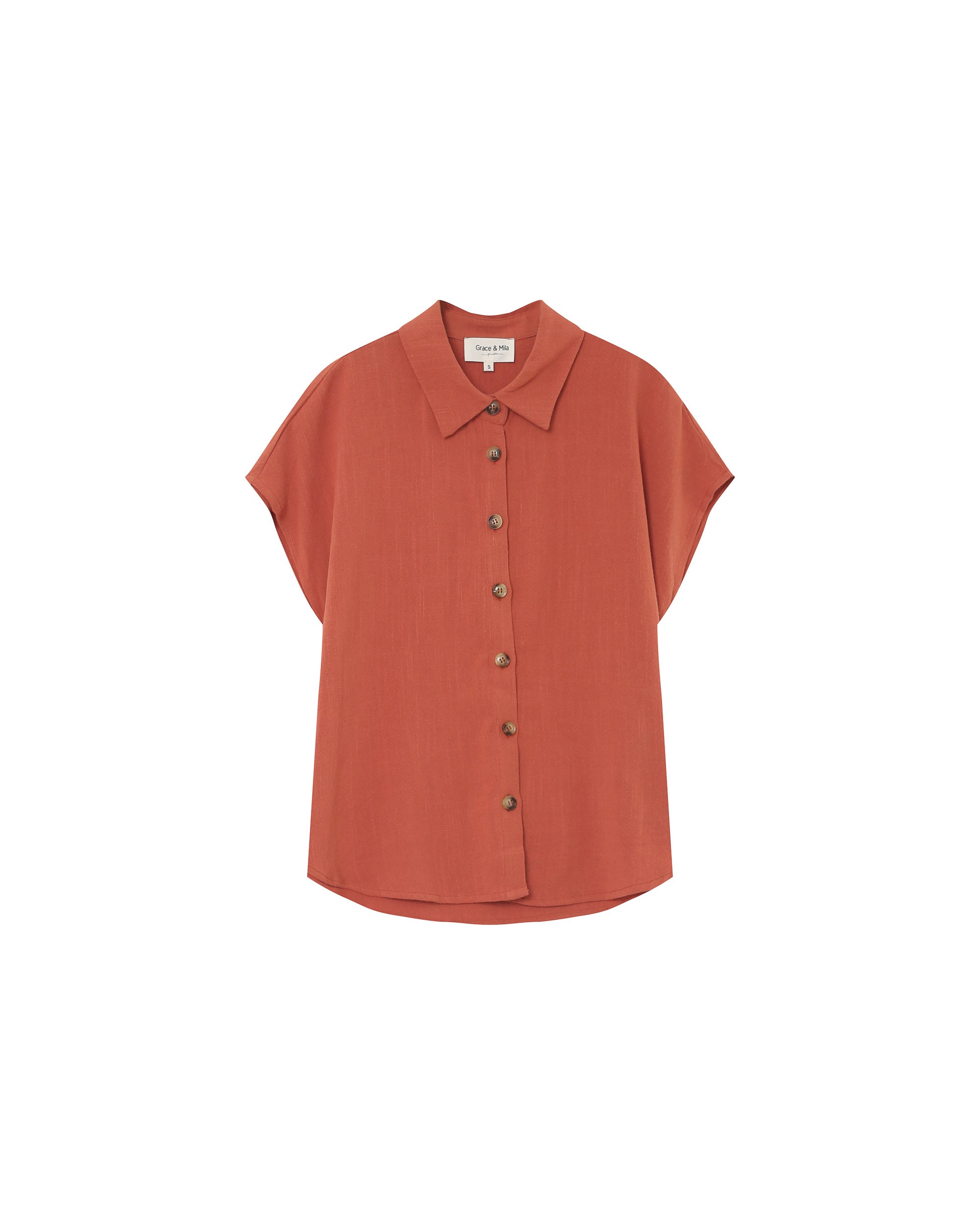 Perez Shirt - Terracotta