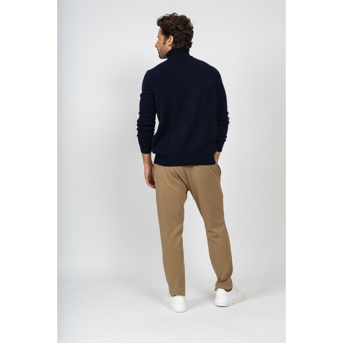 Jersey Cuello Vuelto Marius Marino, Jersey, 345 g, 100% Cachemira, 4 Hilos - Hombre