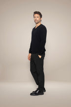 Jersey con cuello en V - Alexander - Negro