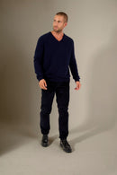 Pull Col V - Alexander - Navy