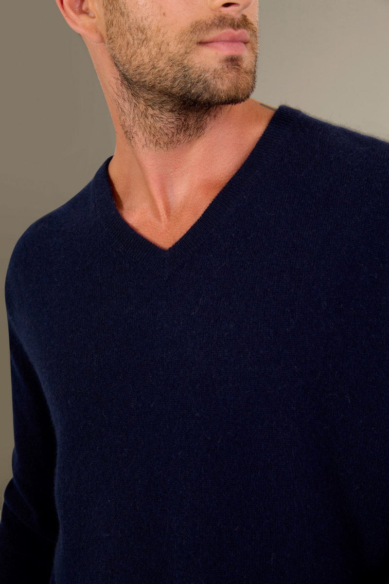 Pull Col V - Alexander - Navy