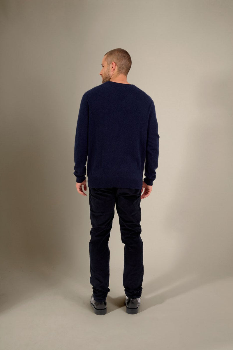 Pull Col V - Alexander - Navy