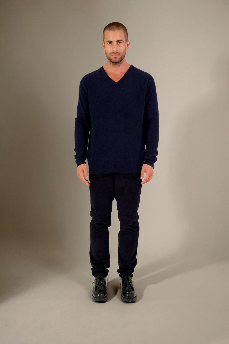 Pull Col V - Alexander - Navy
