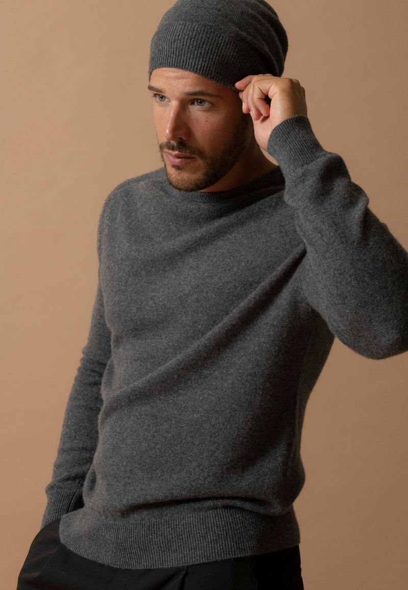 Pull Col Rond - Blake - Anthracite Chiné