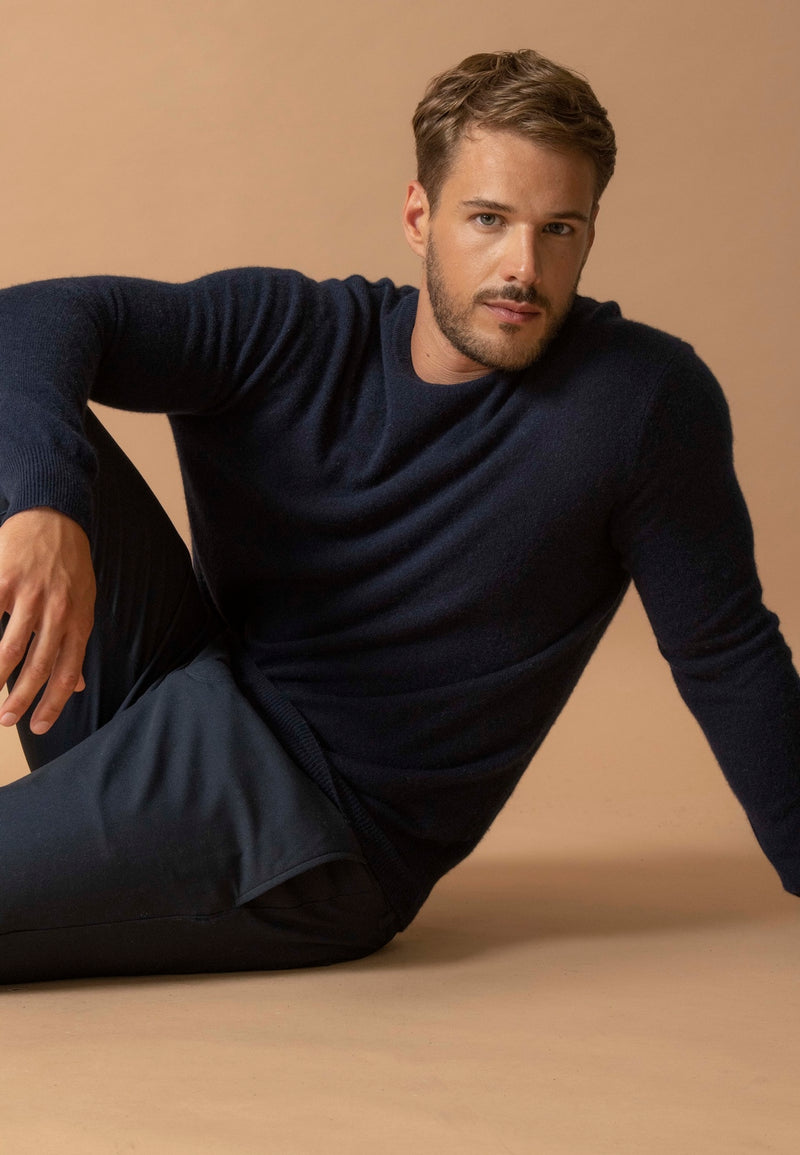 Pull Col Rond - Blake - Navy