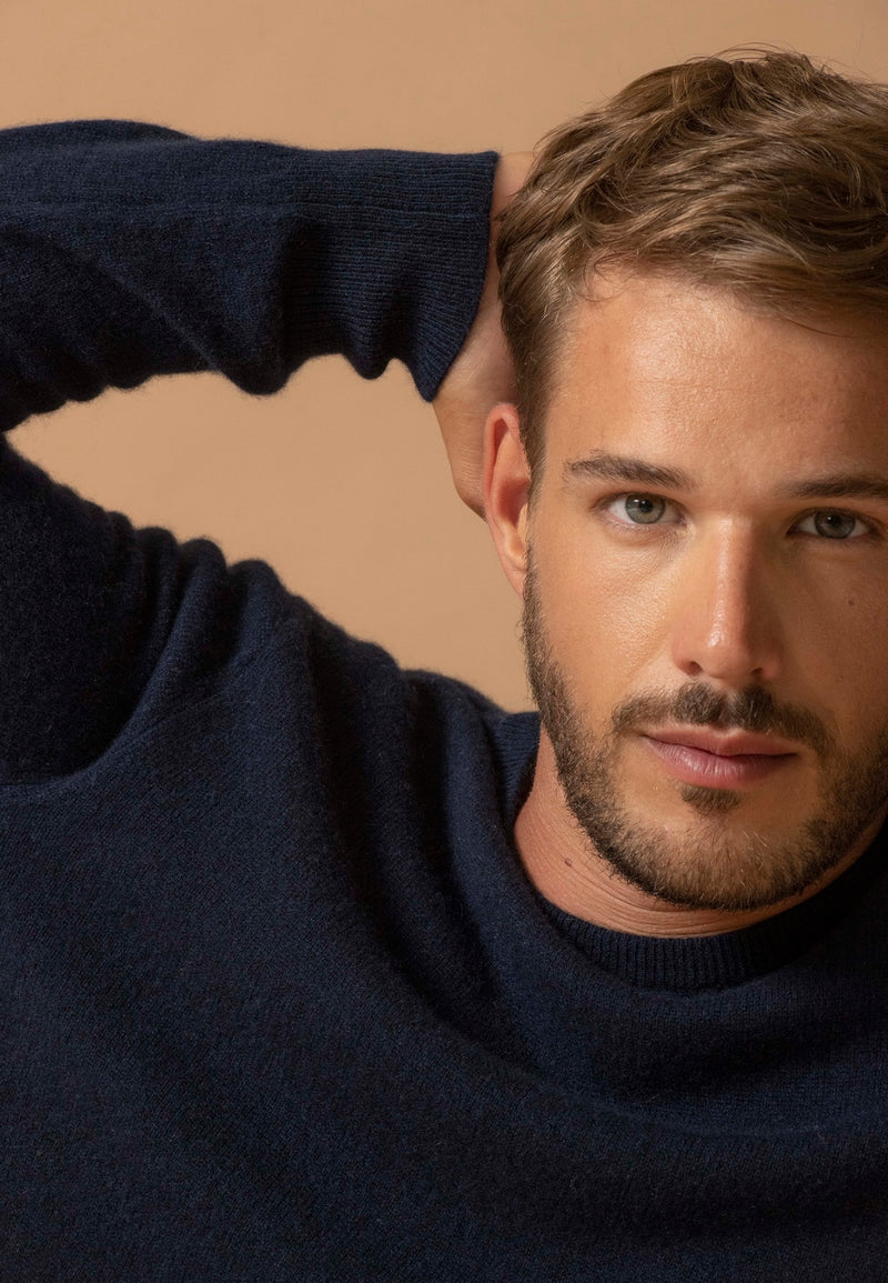 Pull Col Rond - Blake - Navy
