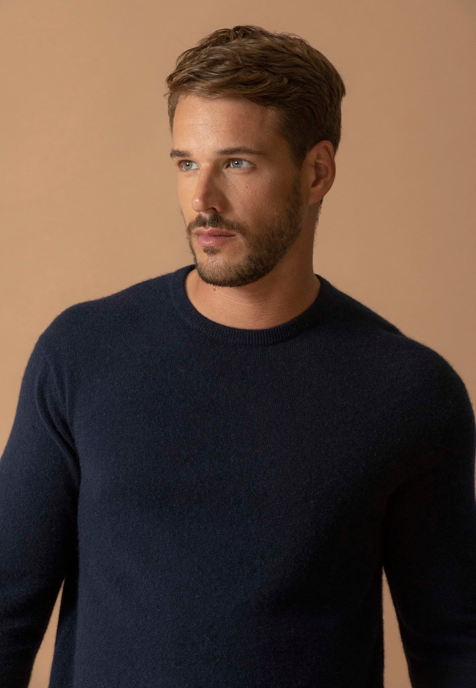 Pull Col Rond Blake - Marine