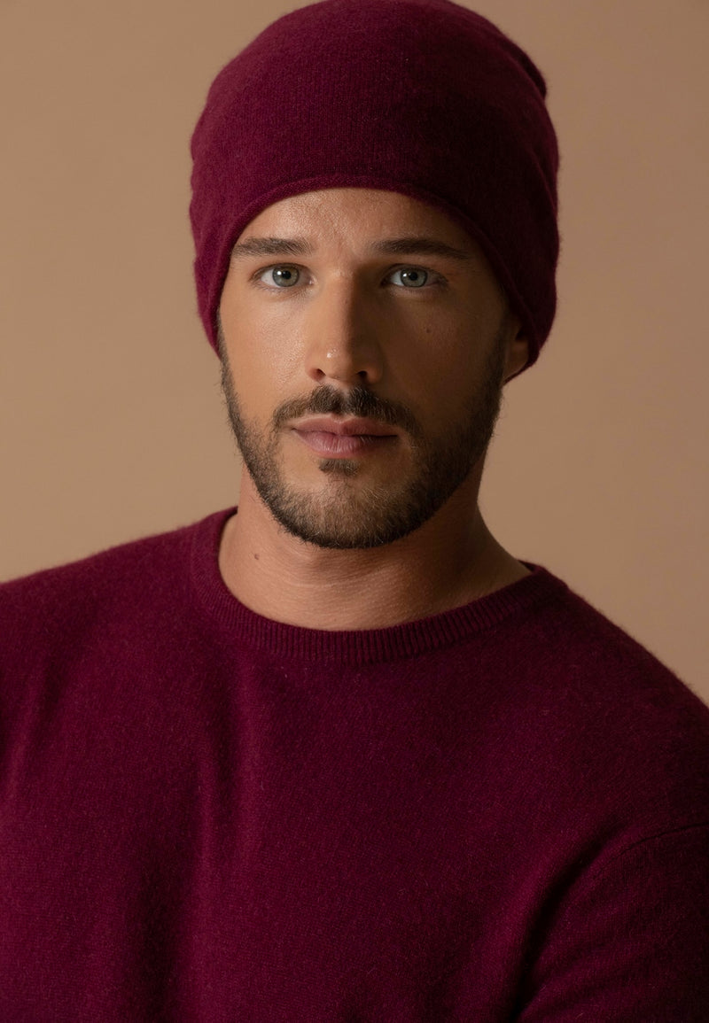 Pull Col Rond - Blake - Bordeaux