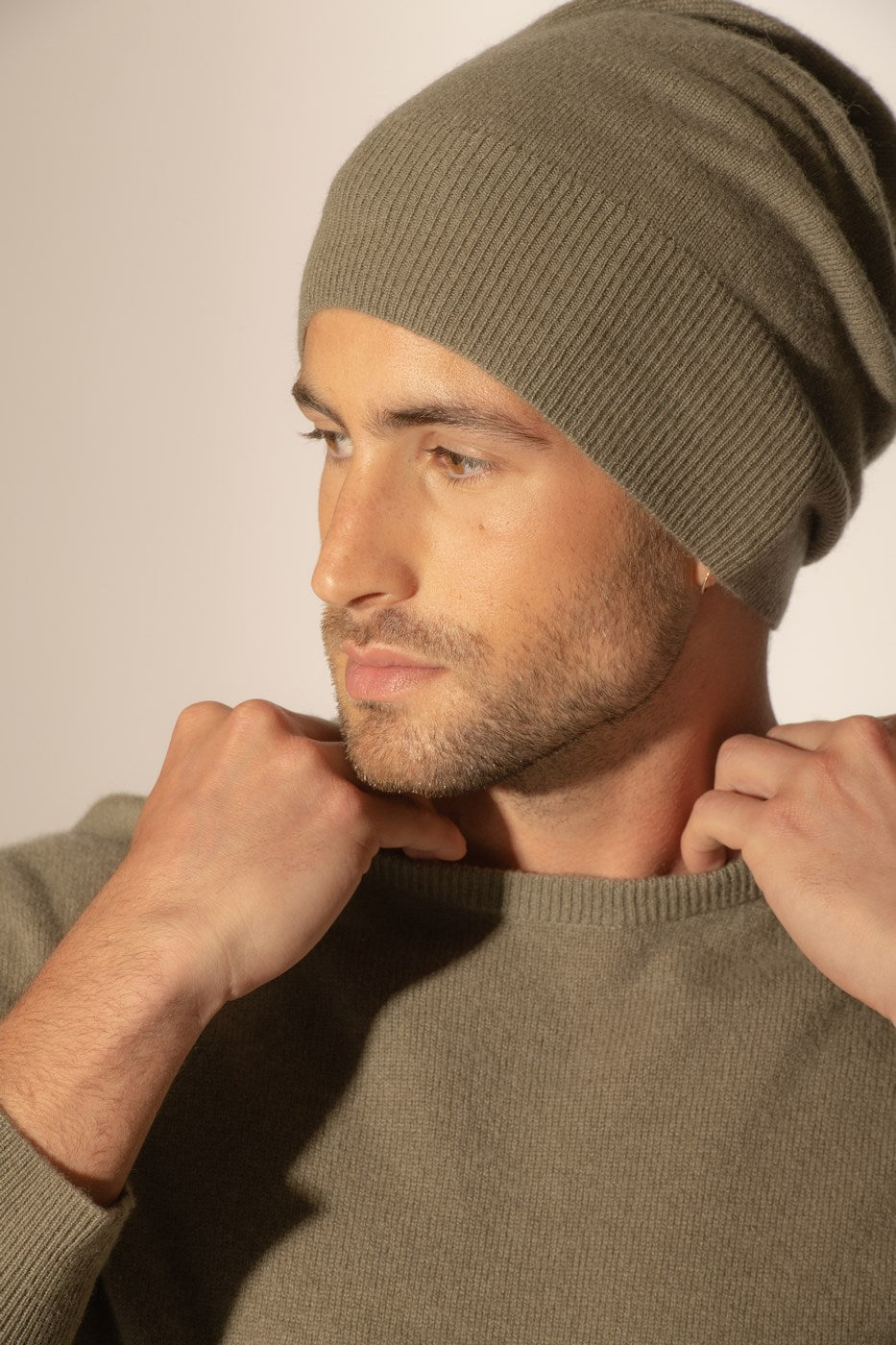 Pull Col Rond Blake - Vert Armée
