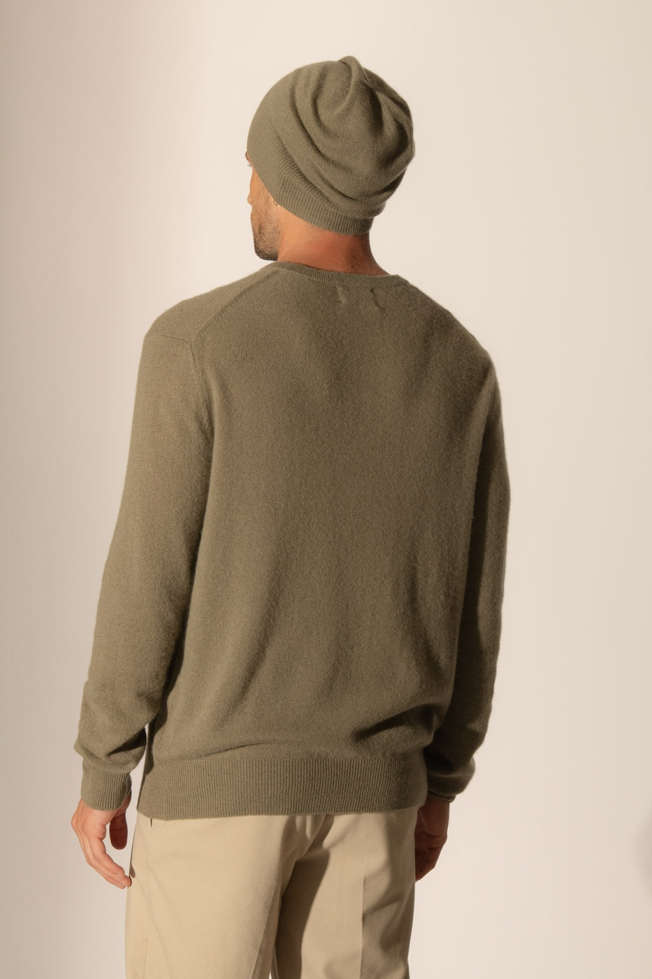 Pull Col Rond Blake - Vert Armée