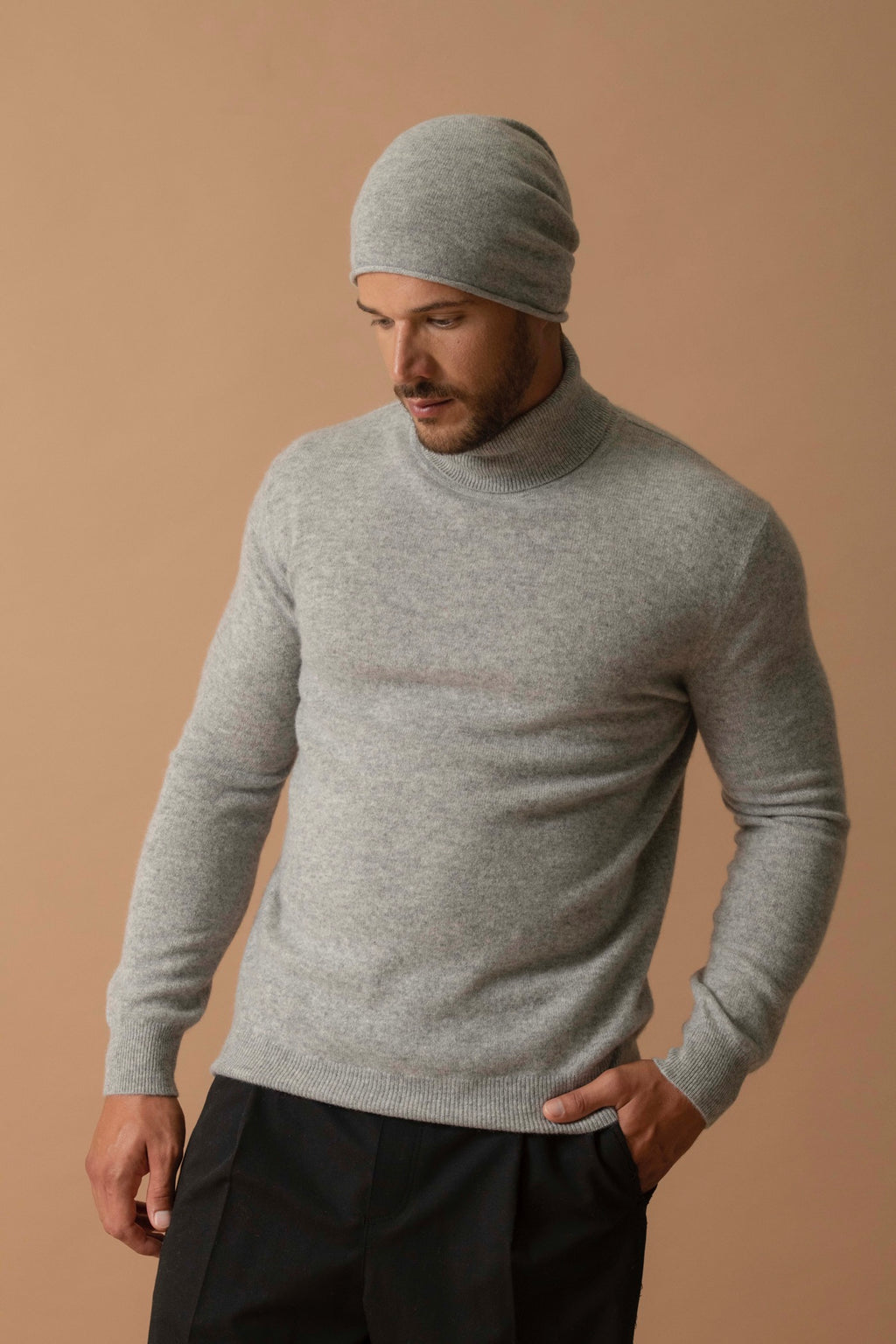 Pull Col Roulé Trevor - Nuage Chiné