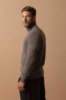 Pull Col Roulé - Trevor - Taupe Chiné